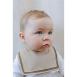 Sailor Style Collar- Cocoa Stripe