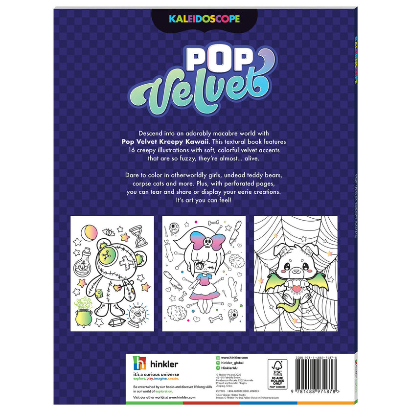 Kaleidoscope: Pop Velvet Coloring - Kreepy Kawaii