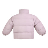 Purple Hooded Puffer Jacket