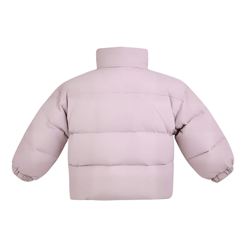Purple Hooded Puffer Jacket