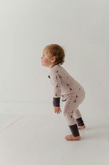 Long Sleeve Zip Romper in Fairies