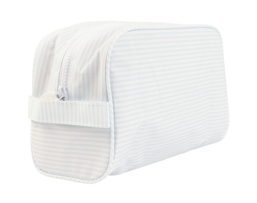 The Dopp Kit in Light Blue Stripe
