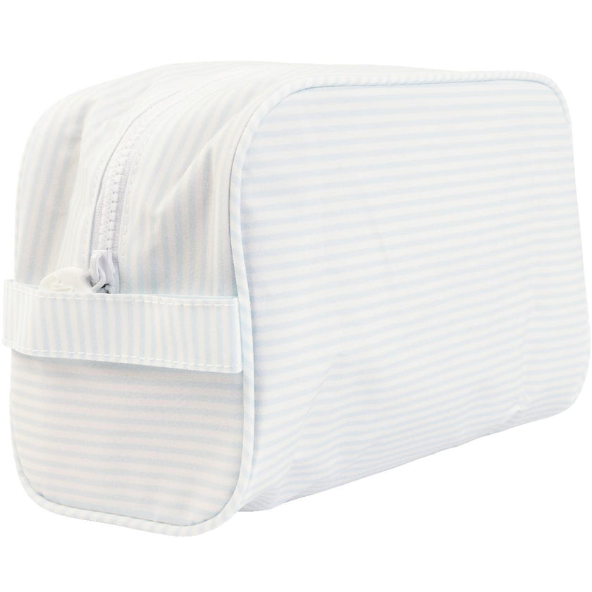 The Dopp Kit in Light Blue Stripe
