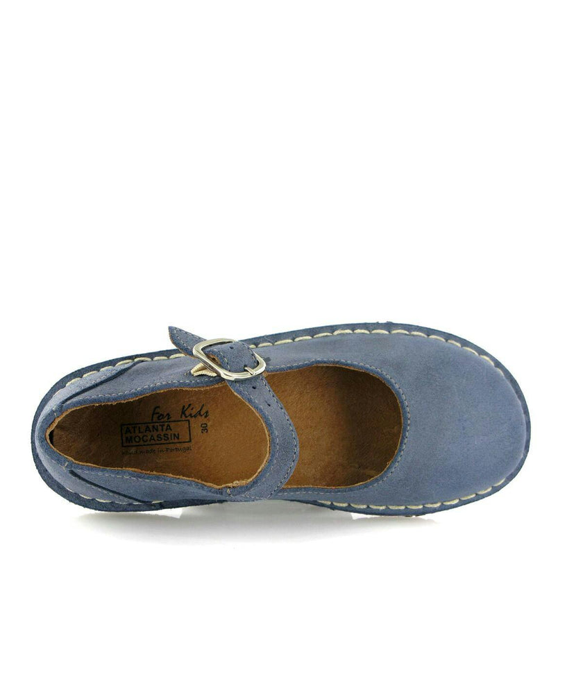Leather Mary Jane Shoe, Blue