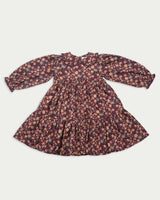 Marguerite Dress - Garden Flowers Plum