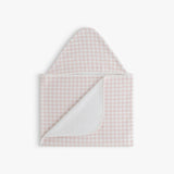 Picnic Gingham Children's Hooded Towel - Pink