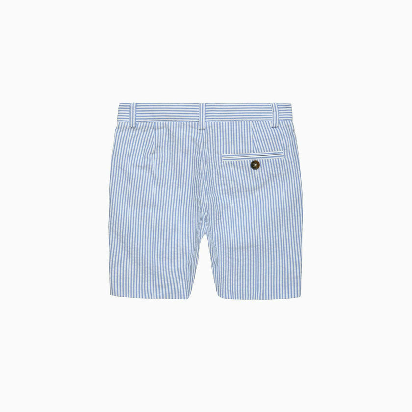 Theo Tailored Shorts in Blue Stripe