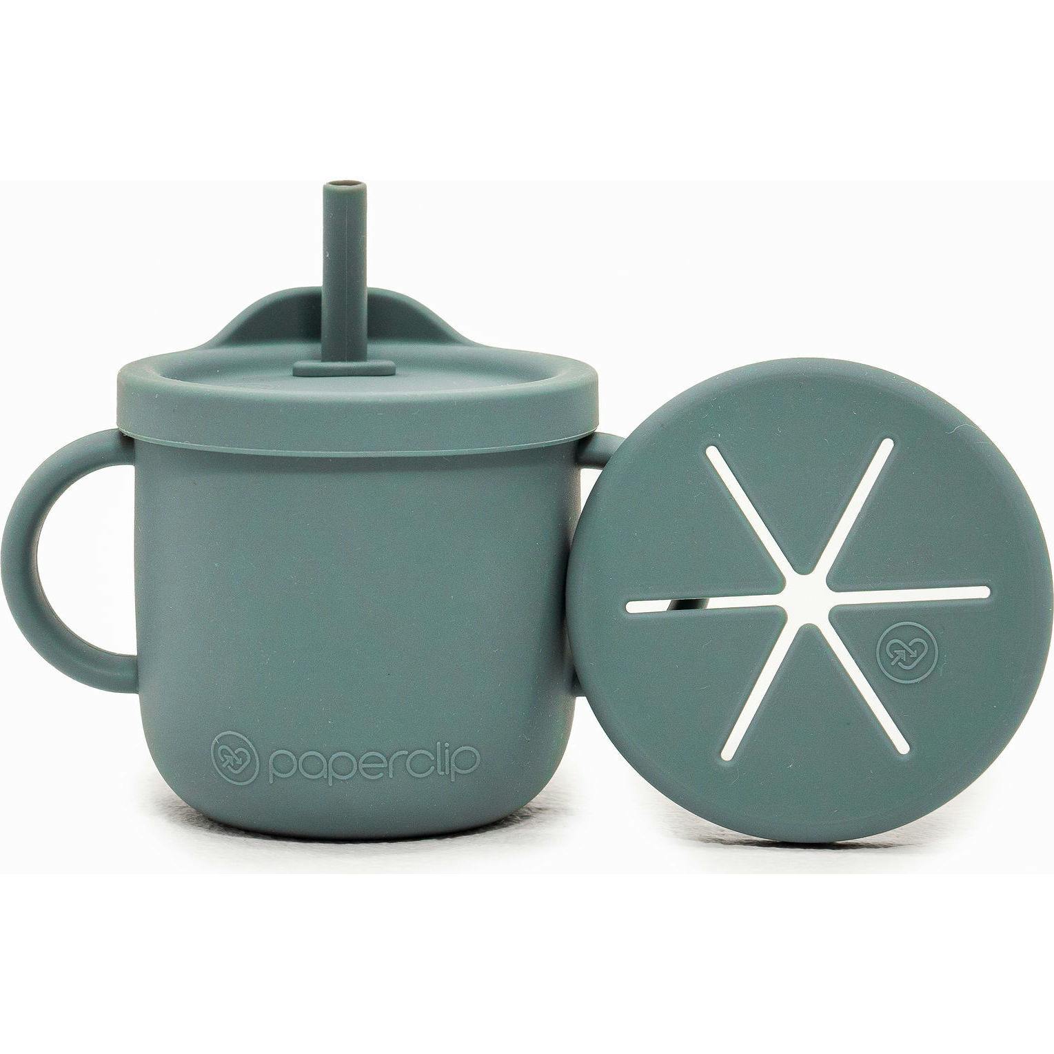 Silicone Sippy & Snack Cup With Lid