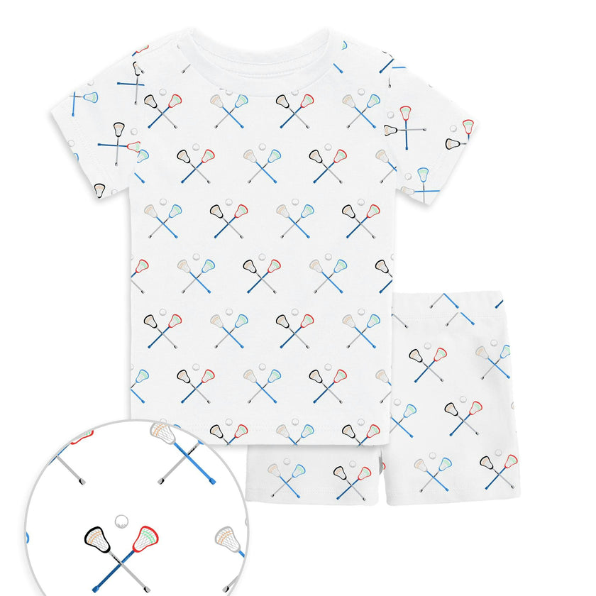 The Organic Short Sleeve Pajama Set [Lacrosse]