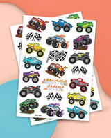 Monster Truck Tats - 42 foil temporary tattoos