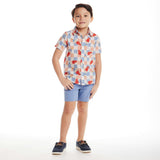 Kids Crosshatch Checkered Pop Buttondown