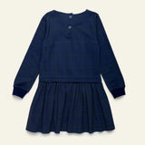 Navy Grid Dress