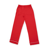 Ribbon Red - Adult Long Sleeve Coat Style and Pant with Pockets