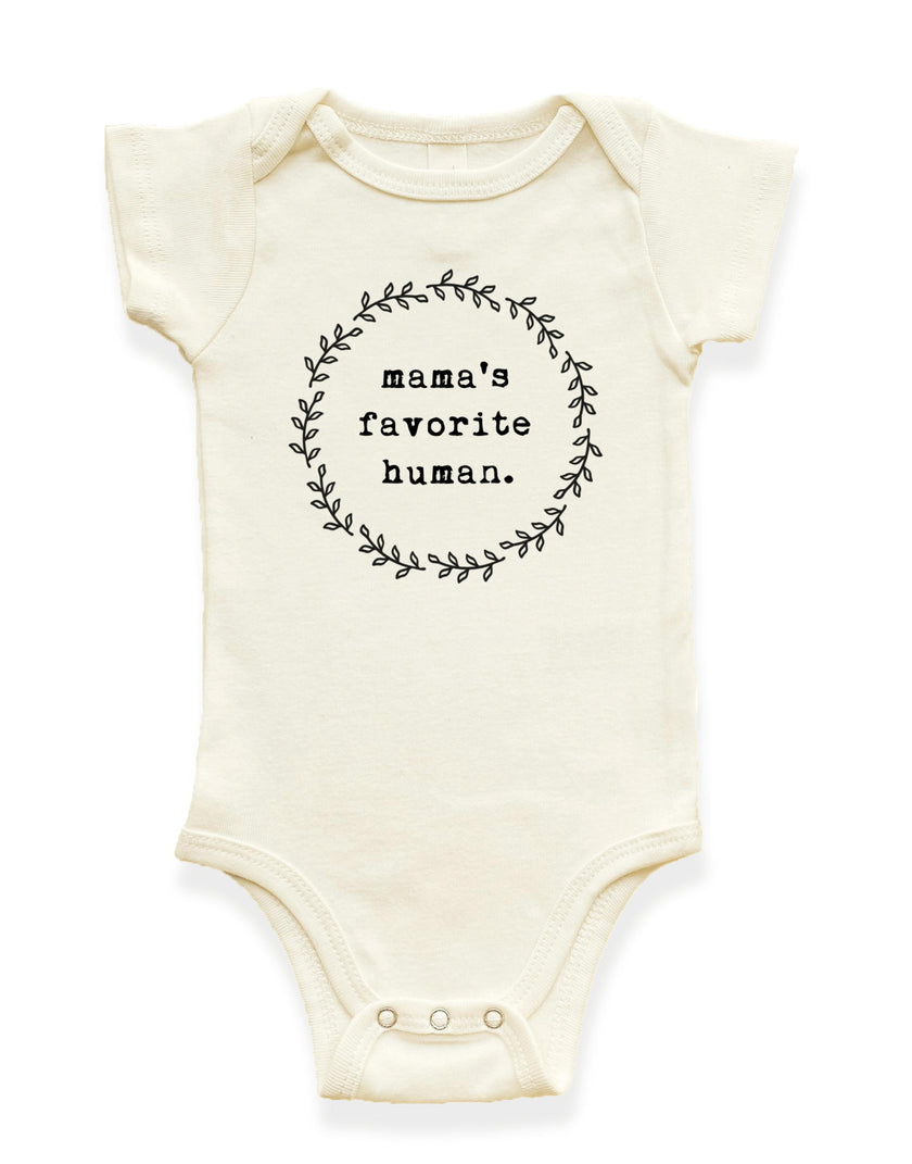Mama's Favorite Human Organic Baby Bodysuit