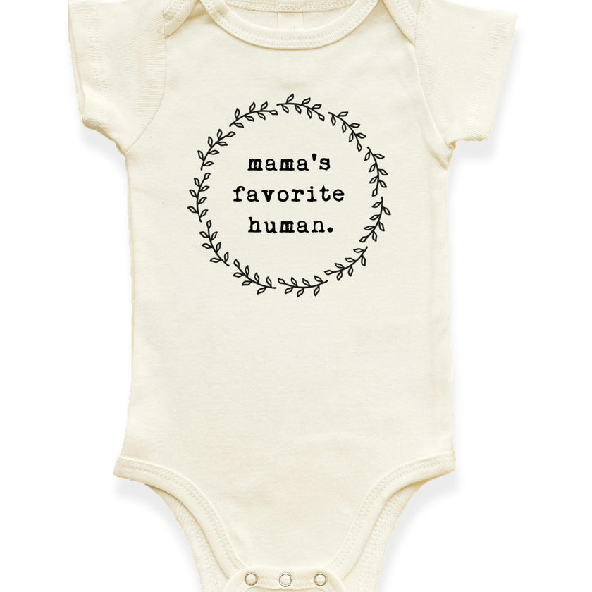 Mama's Favorite Human Organic Baby Bodysuit