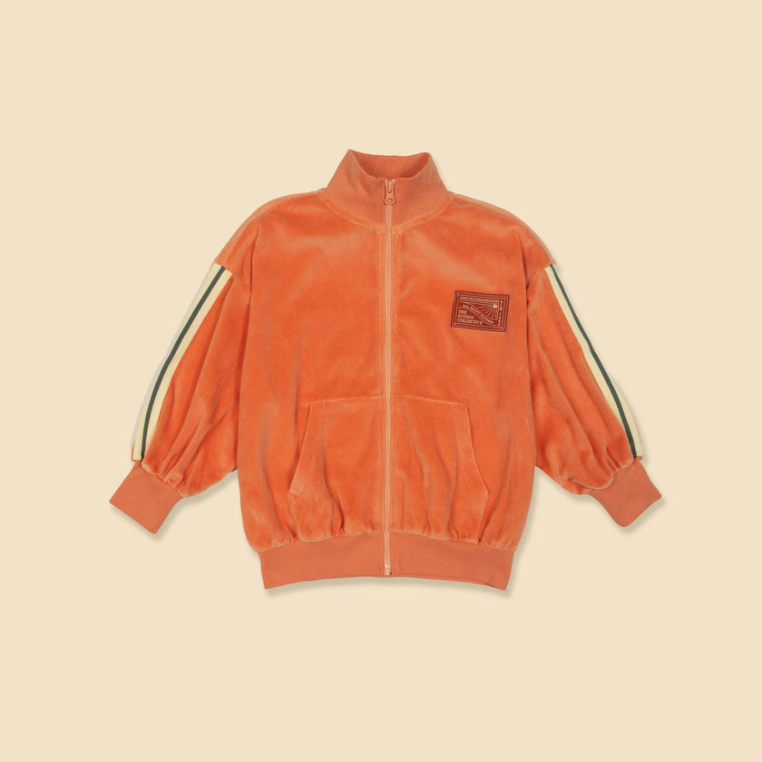 Velour Track Jacket in Sunset Serenade