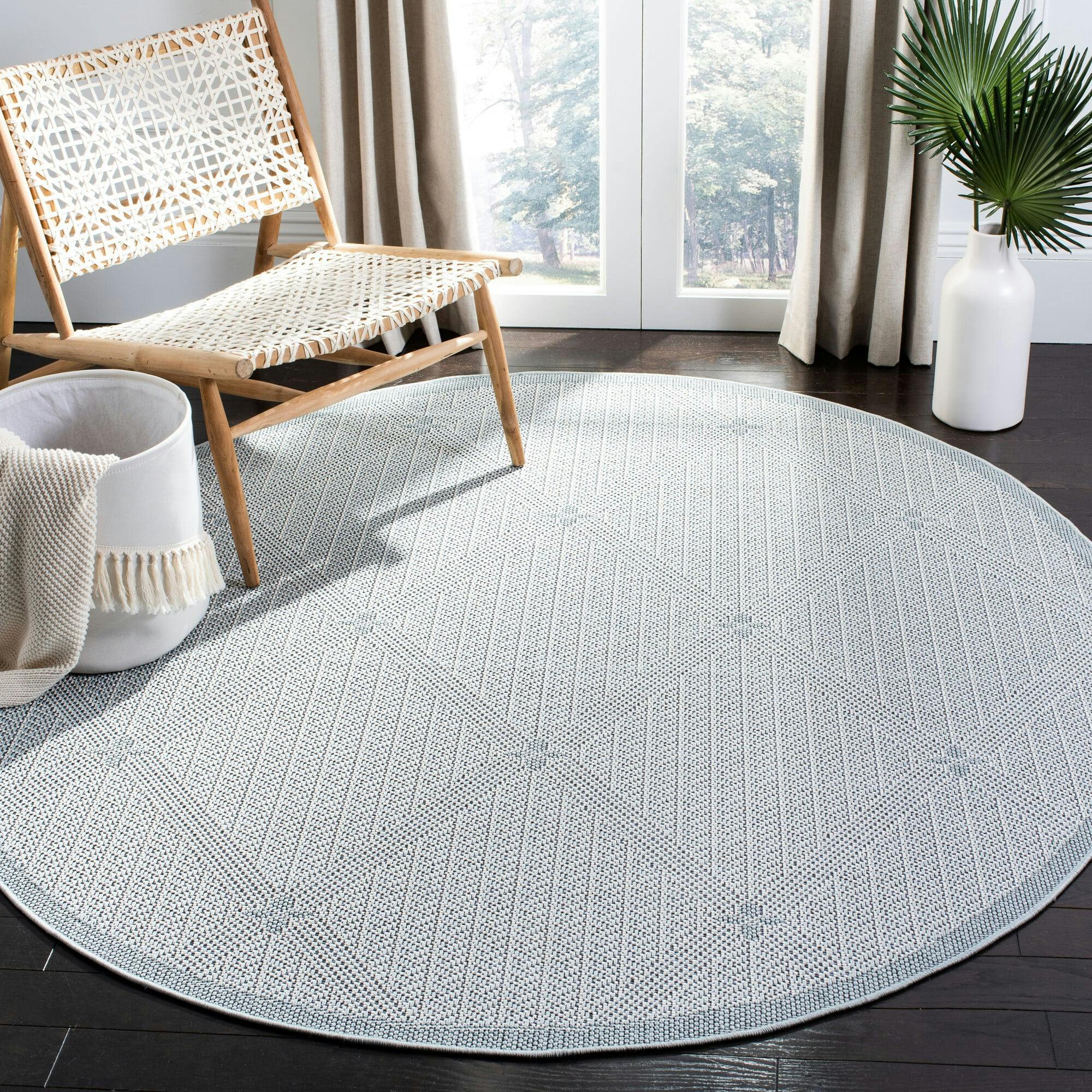 Bermuda Sienna Indoor/Outdoor Rug, Light Blue
