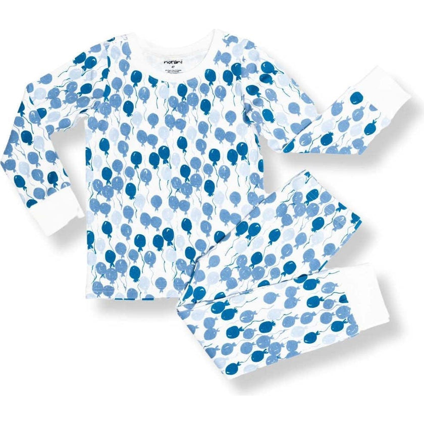 Print Long Sleeve Cuffed Pajamas