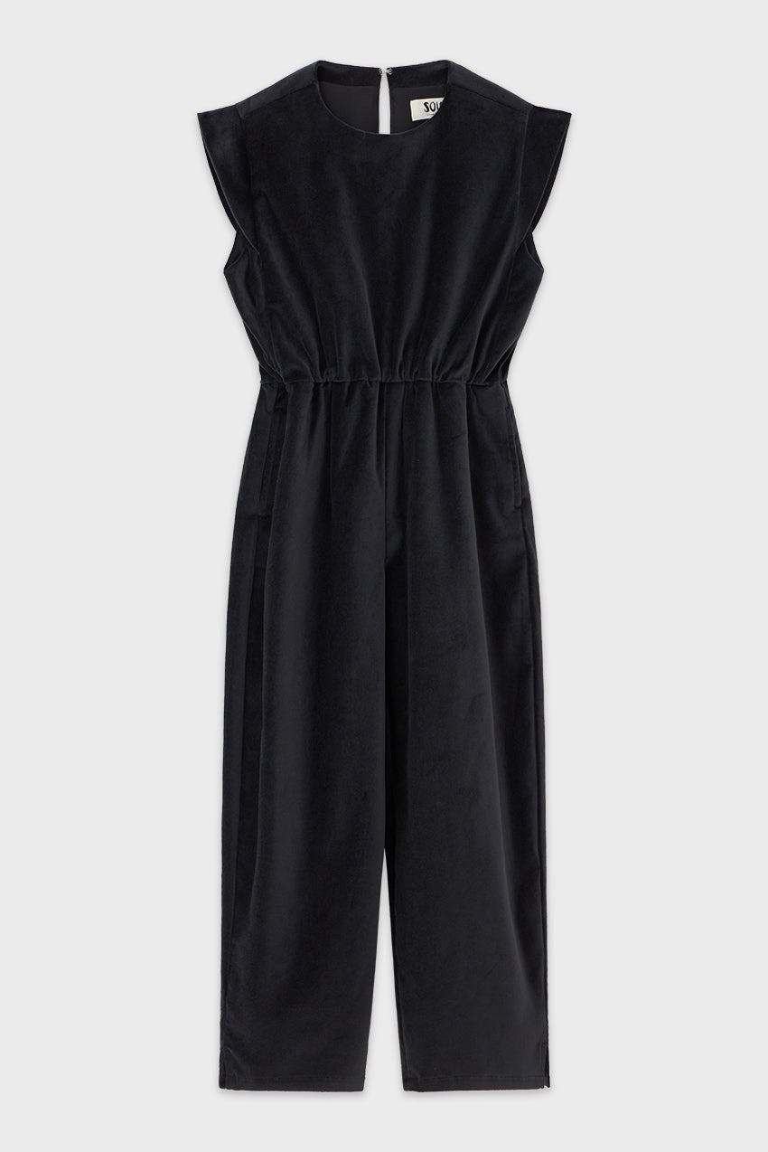 Cotton Velvet Jumpsuit