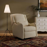 Devon Recliner and Swivel Glider in Performance Ivory Eco-Basketweave