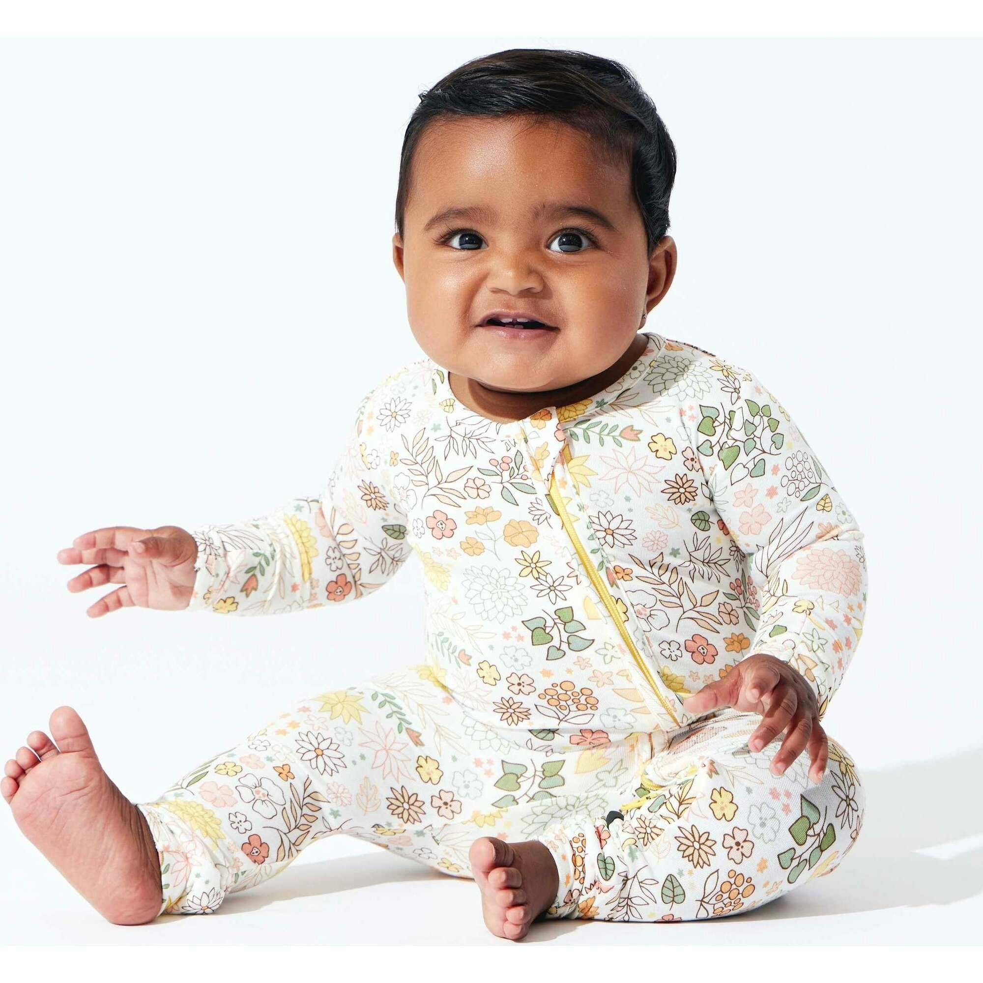 Fall Floral Bamboo Convertible Footie