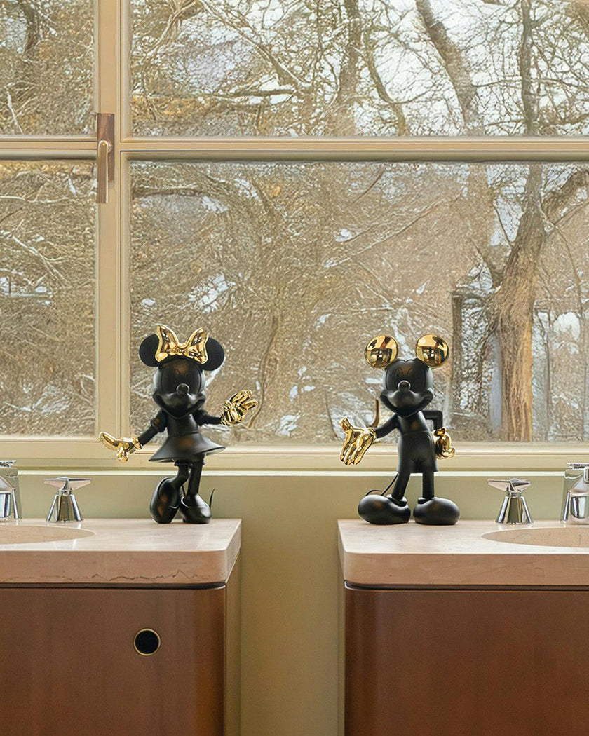 Mickey WELCOME Black & Gold 12in