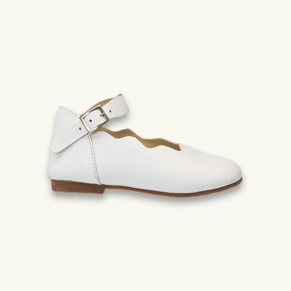 Toddler Ondina Ballet Flat | White Leather