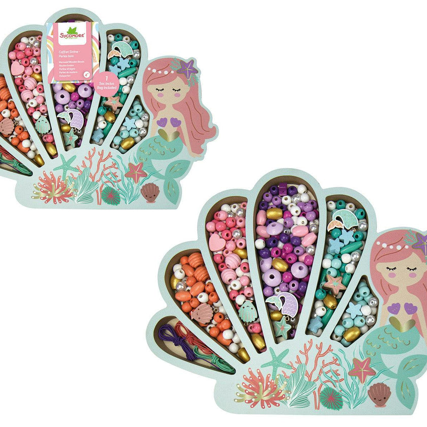 Les Perles -Mermaid Wooden Beads - 4y+