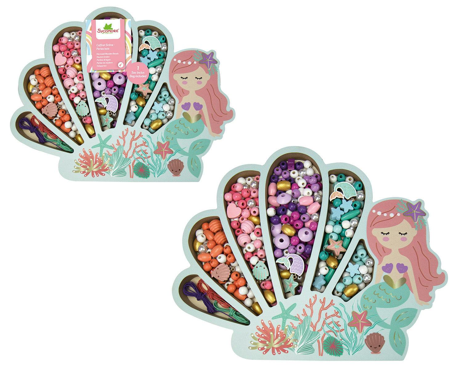 Les Perles -Mermaid Wooden Beads - 4y+