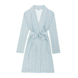 women's slate floral pima robe