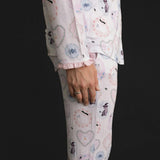 Posh Spooks Women's Ruffled Pajama Set