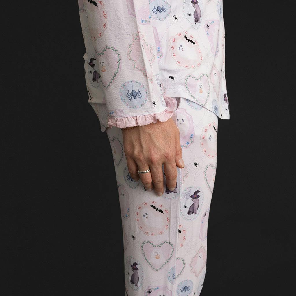 Posh Spooks Women's Ruffled Pajama Set