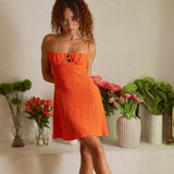 Petal Short Slip Dress