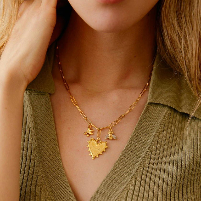 Loves Me Flower Charm