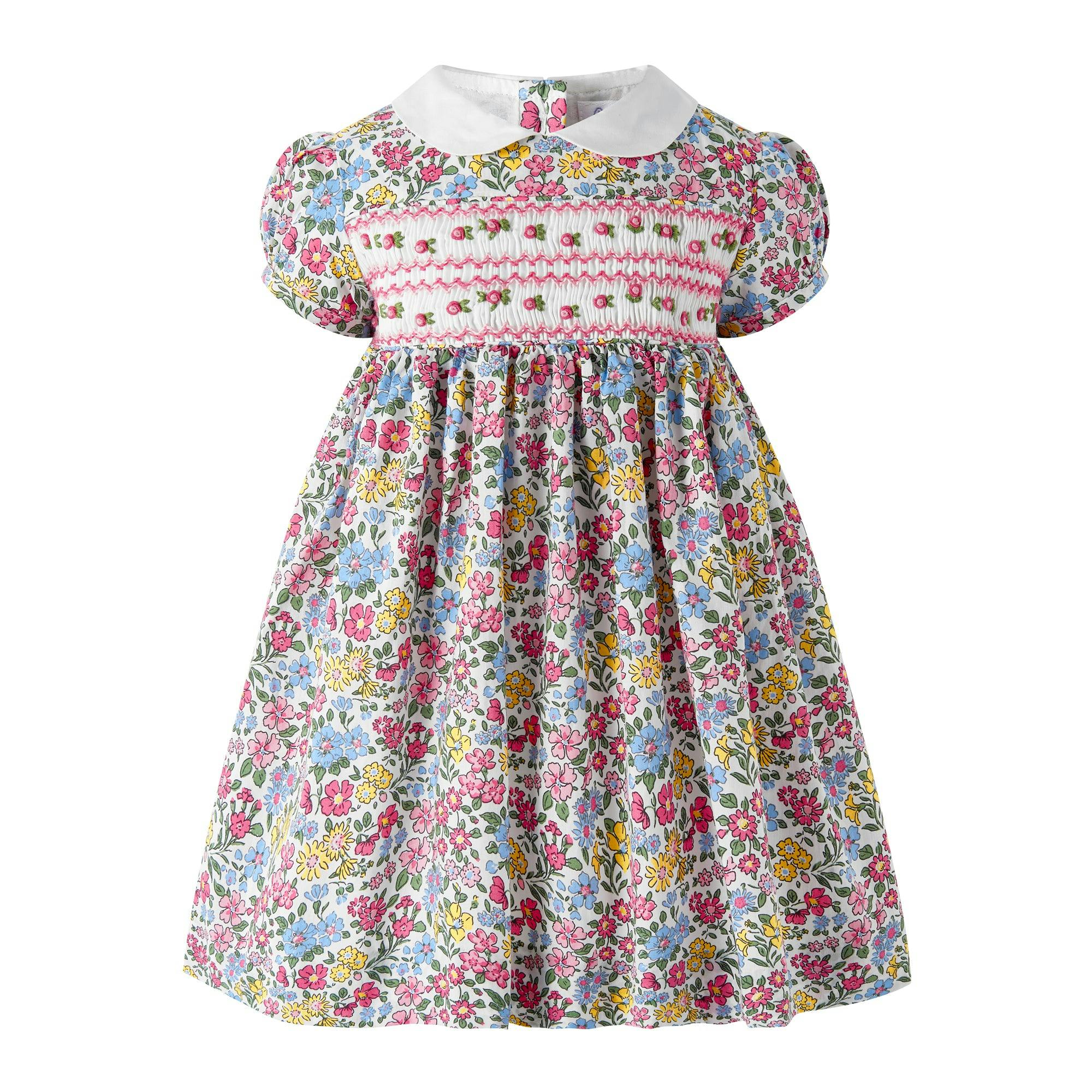 Ditsy Floral Smocked Dress and Bloomers