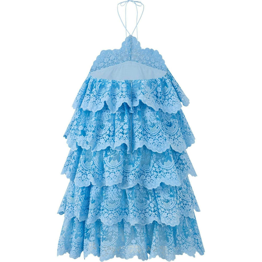 Paloma Lace Frill Mini Dress