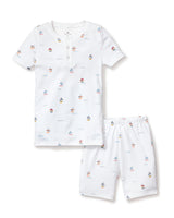 Kid's Pima Snug Fit Pajama Short Set in Bateau