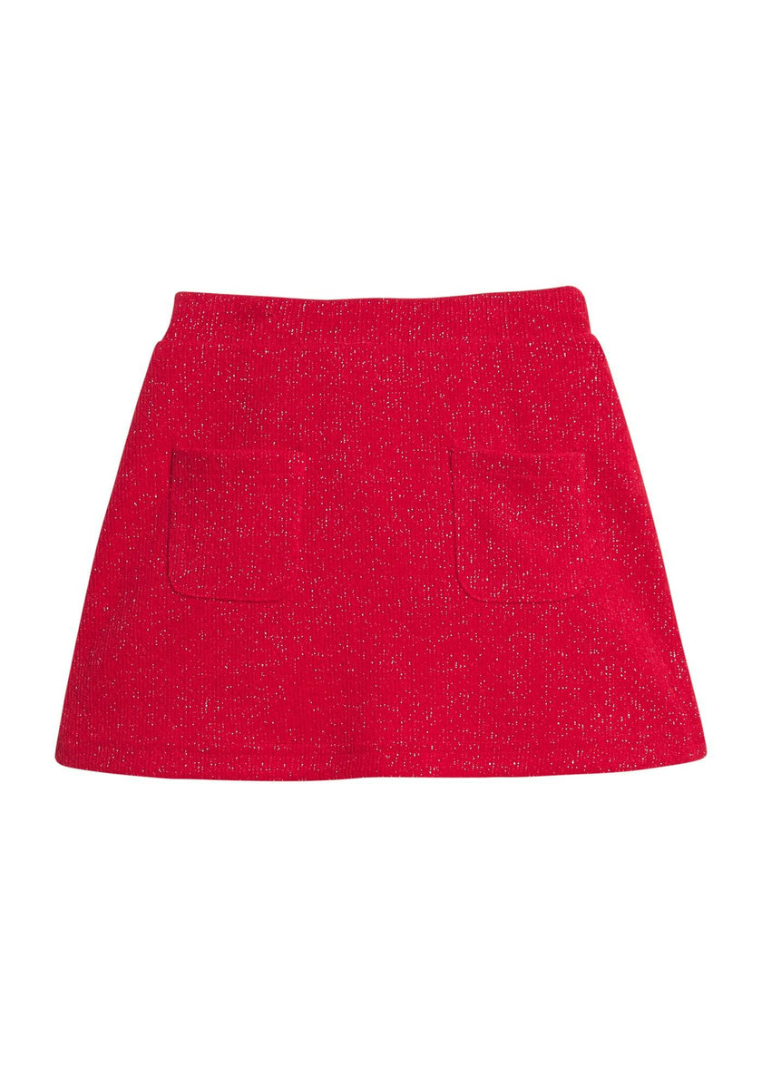 Patch Pocket Skort - Crimson