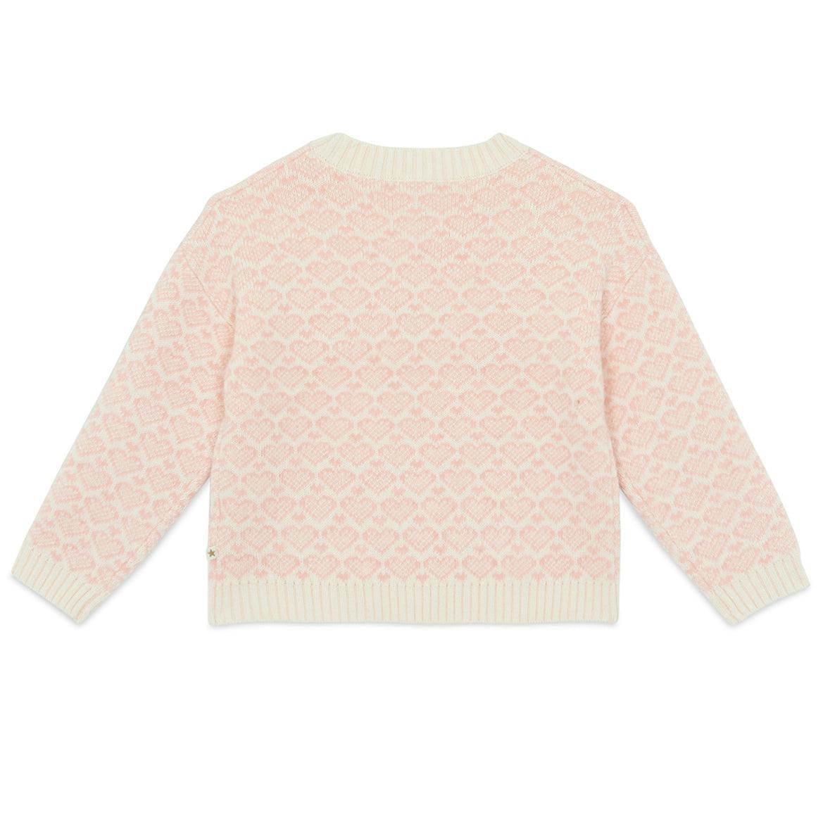BONTON Lovely Hearts Sweater - Ecru Bonton