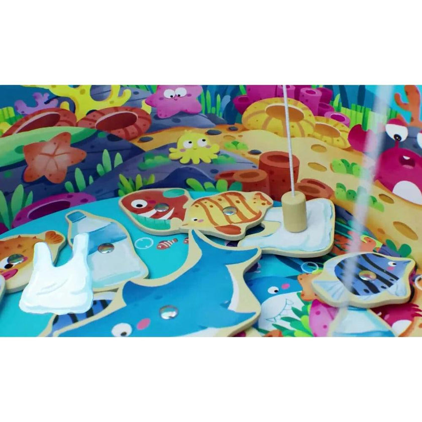 Hape: Save the Seas - 2-In-1 Magnetic Fishing Game