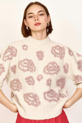 Cusco Waterlily Pullover in Ivory/Fawn