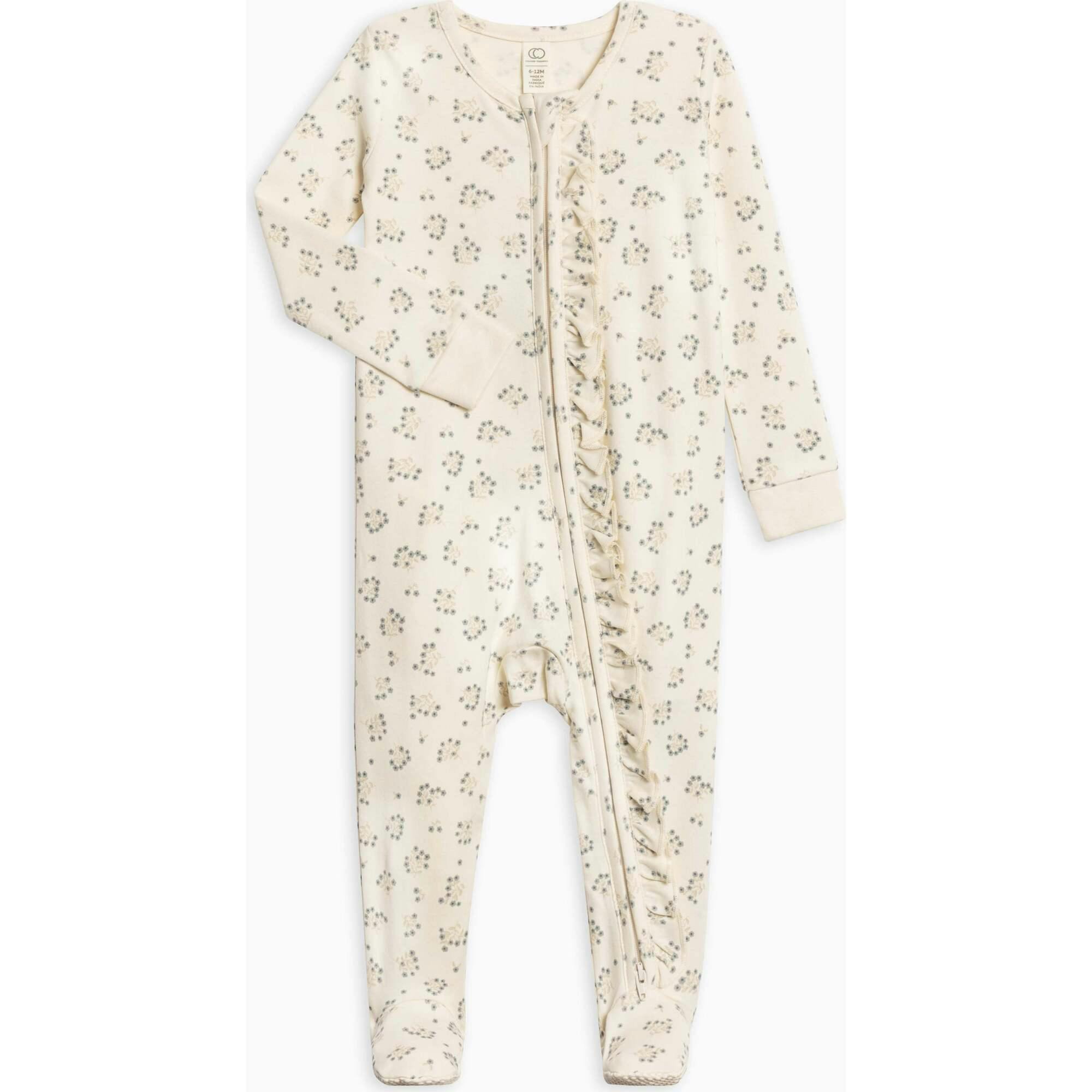 Neve Ruffle Zipper Footie