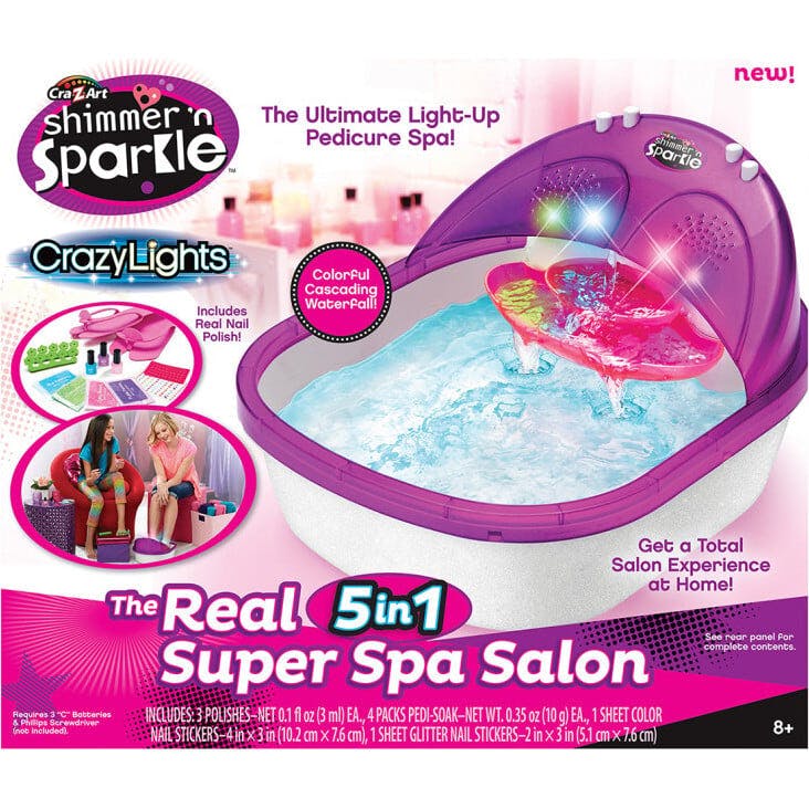Shimmer 'N Sparkle Crazy Lights The Real 5-in-1 Super Spa Salon