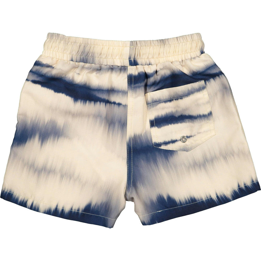 Tie-dye Swim Trucks, Blue And Beige