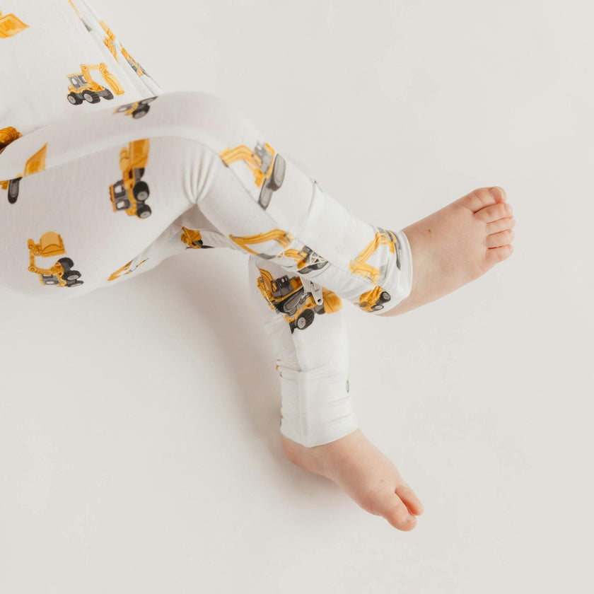 Bamboo Convertible Zip-Up Footie Pajama - Dozer
