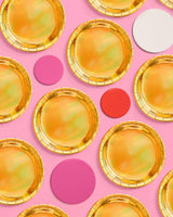 Golden Plates - 25 paper plates