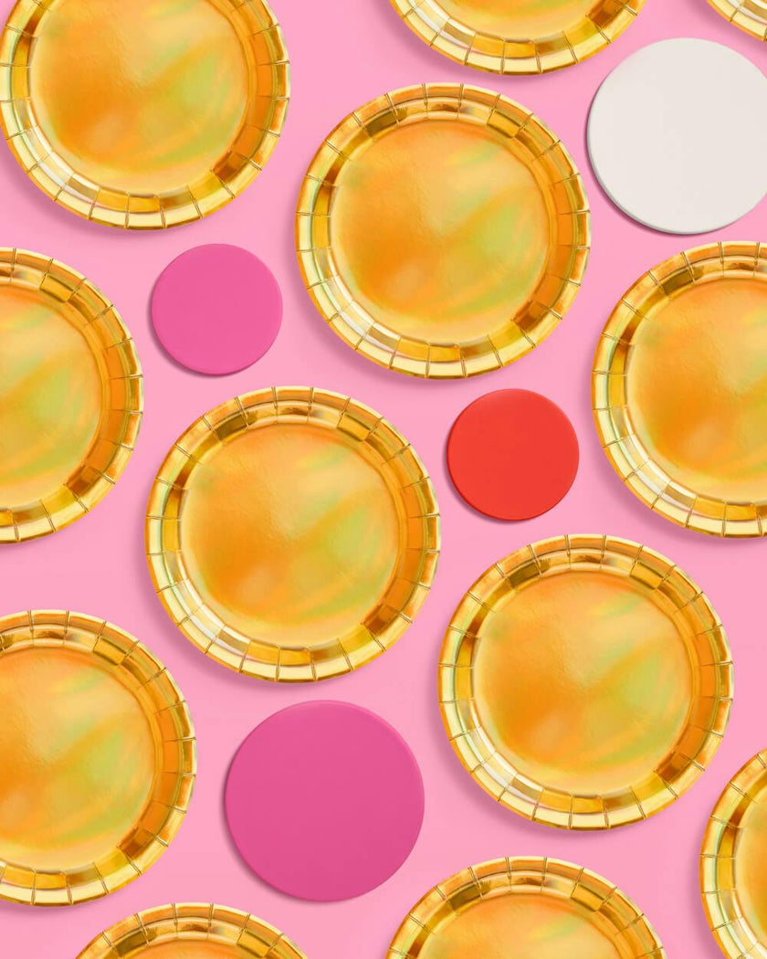 Golden Plates - 25 paper plates