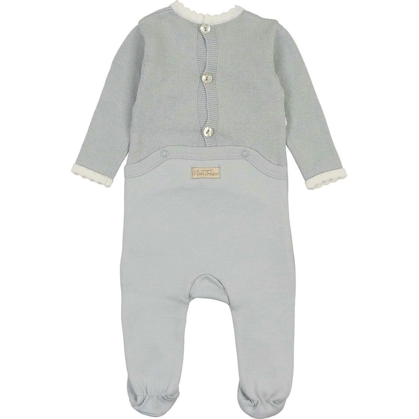 Classic Wrap Layette Set Blue Dawn
