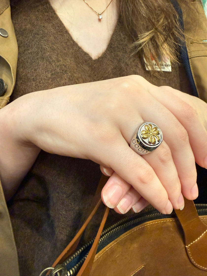GOOD LUCK SIGNET RING & NECKLACE