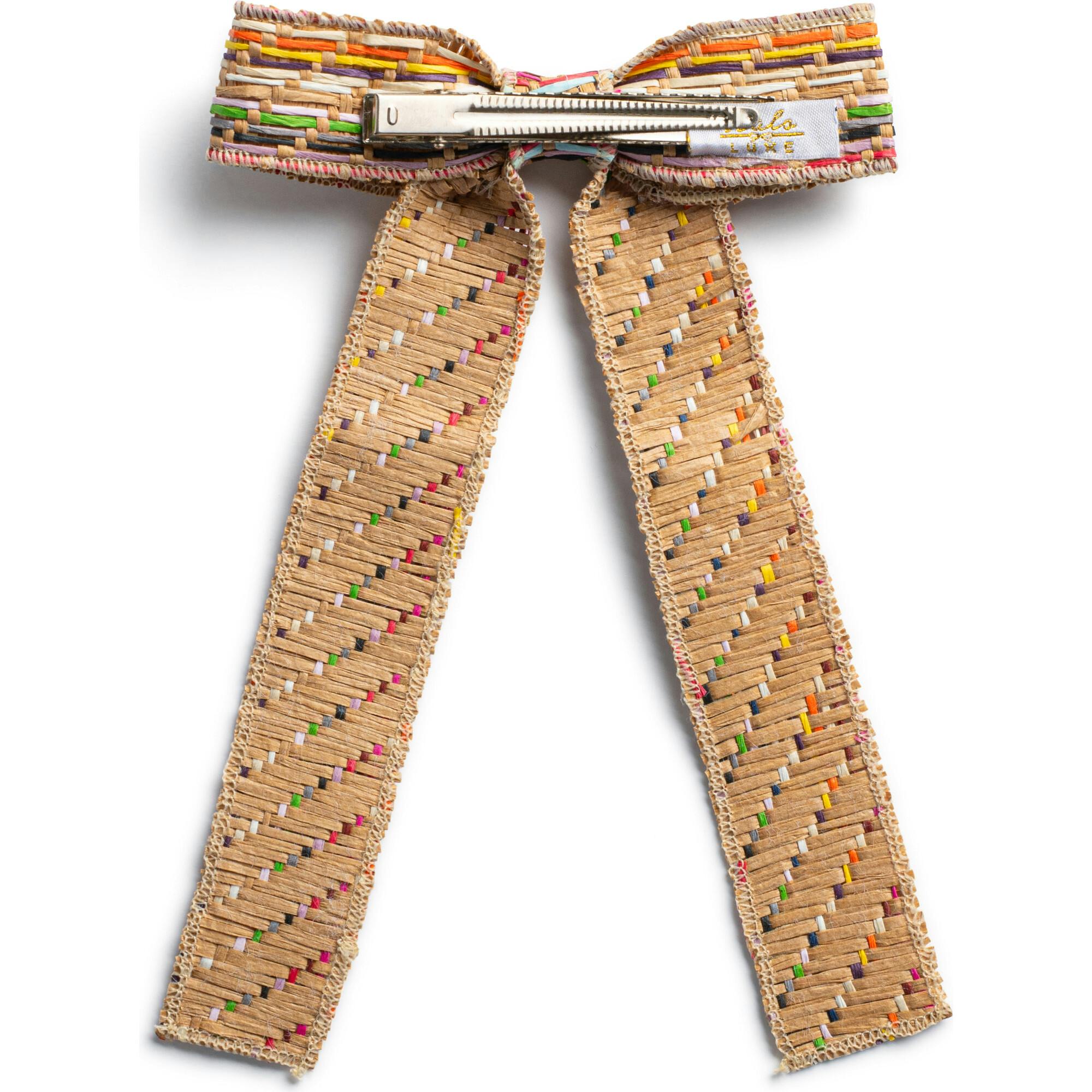 Tabitha Luxe Linen Long Tail Clip
